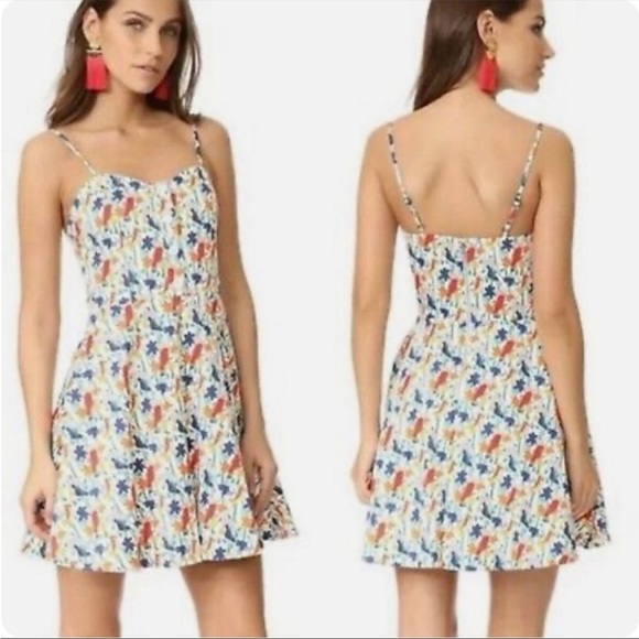 ALICE + OLIVIA Nella Bird Party Summer Dress Size 12 - Picture 13 of 15